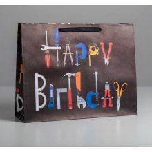 Пакет подарочный Happy Birthday, ML
